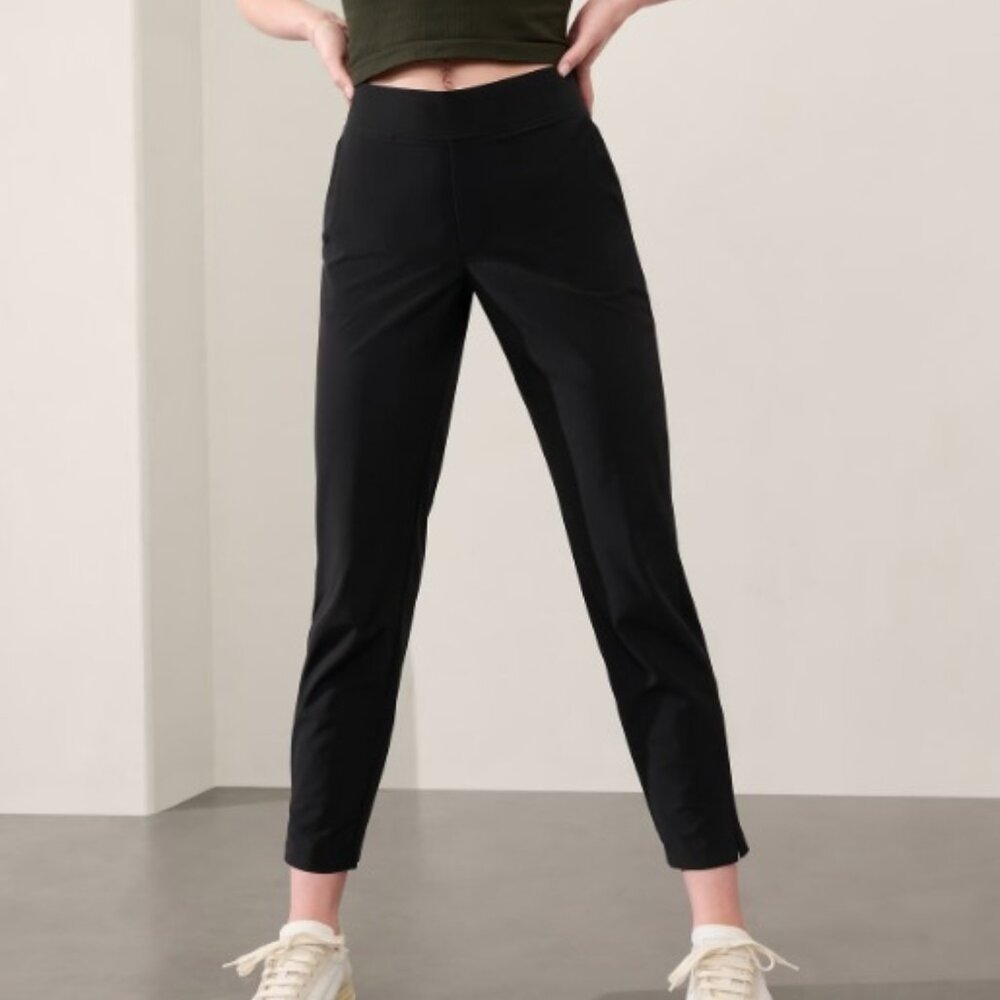 NWT Athleta Brooklyn Mid Rise Ankle Pant, Black, 4